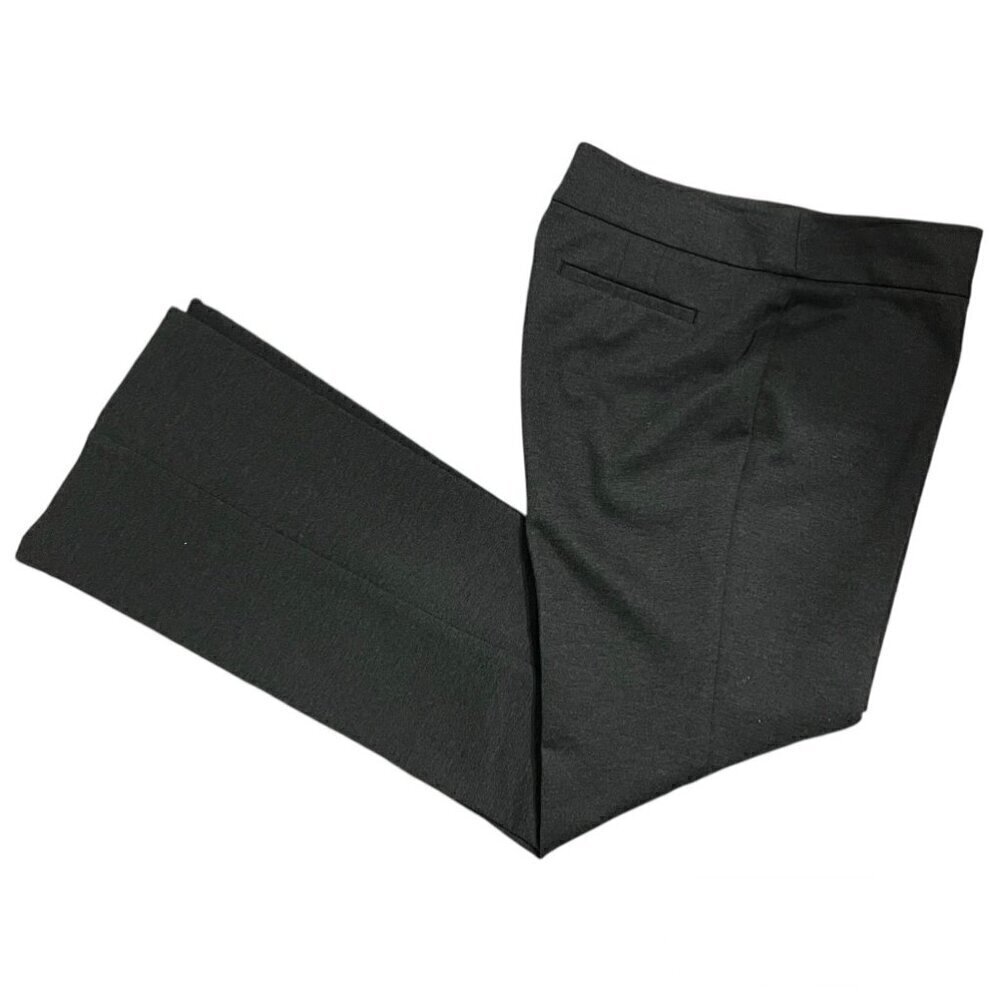 Talbots Charcoal Gray Straight Leg Bootcut Mid-rise Dress Pants Slacks Size 8